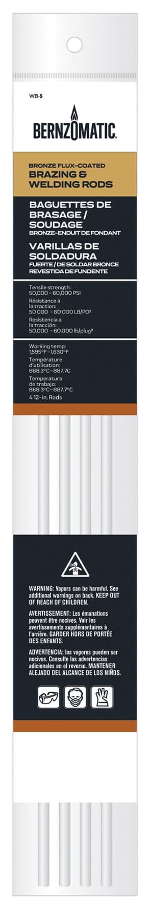 Bernzomatic 1/16-in Brazing All position 1 lb