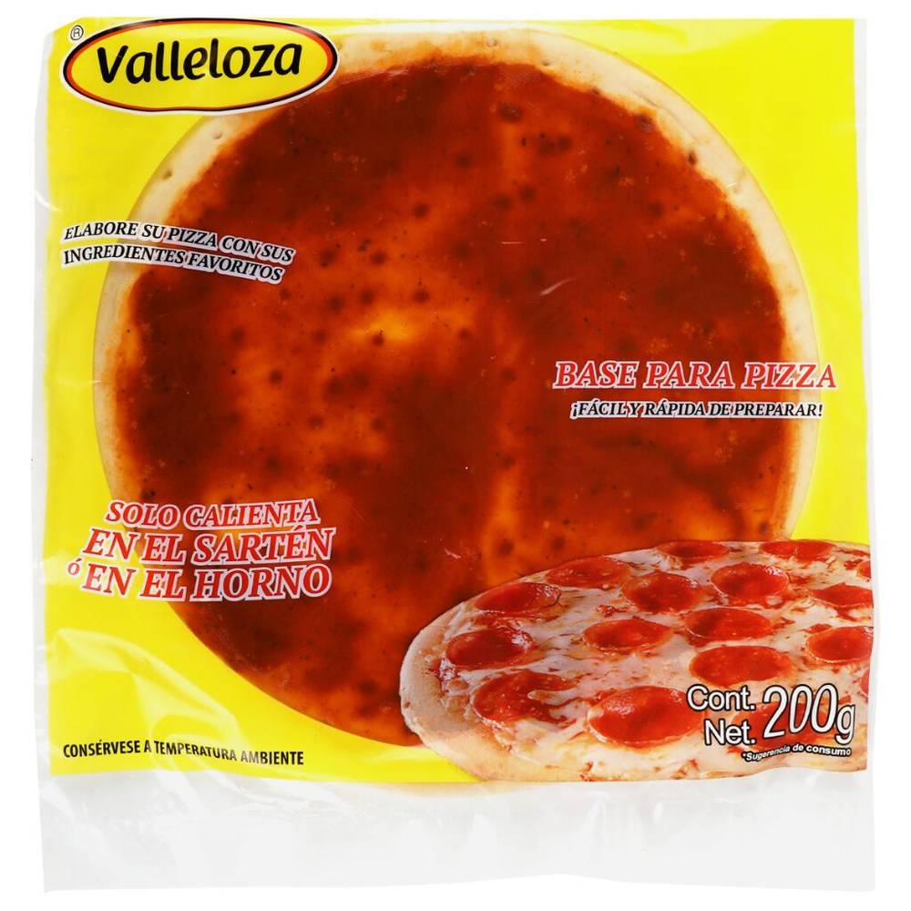 Valleloza base para pizza (bolsa 200 g)