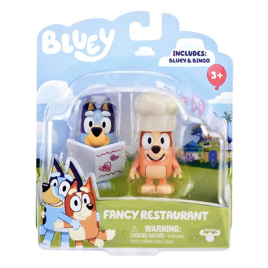 BLUEY Pack X2 Figuras Restaurante Bluey multicolor