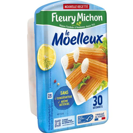 Bâtonnets de surimi moelleux - Fleury michon - 500g
