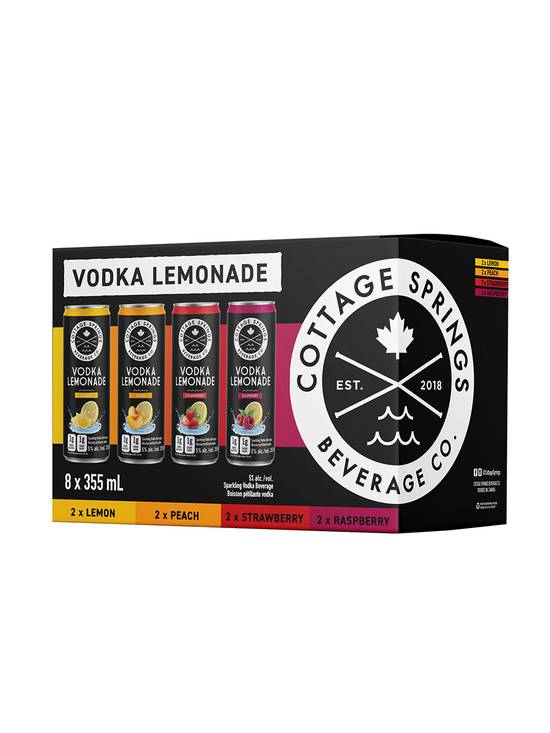 Cottage Springs · Vodka Lemonade Mix (8 x 355 mL)