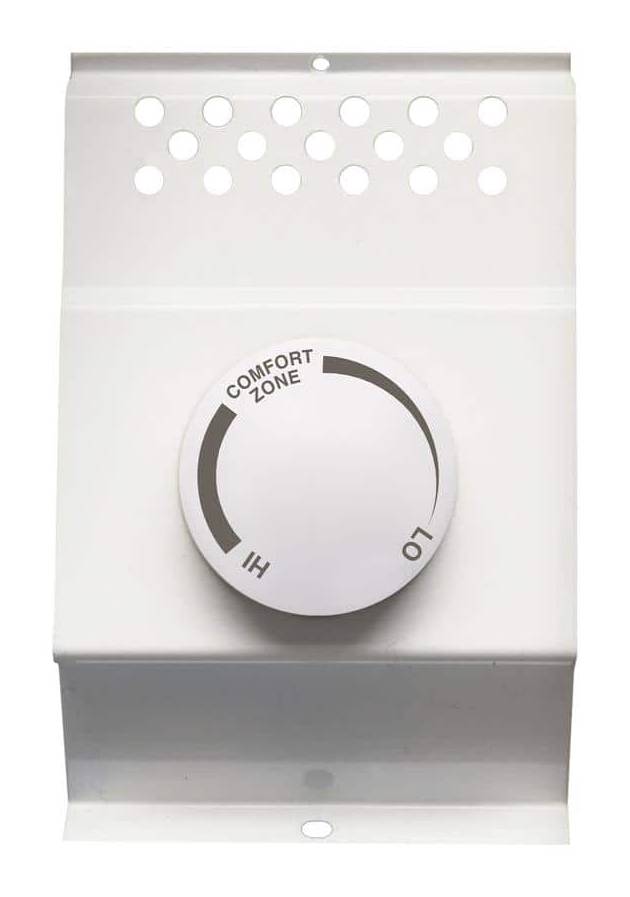 Cadet Single-Pole 22 Amp Line Voltage 120/240-Volt Mechanical Electric Baseboard Heater Mounted Thermostat In White