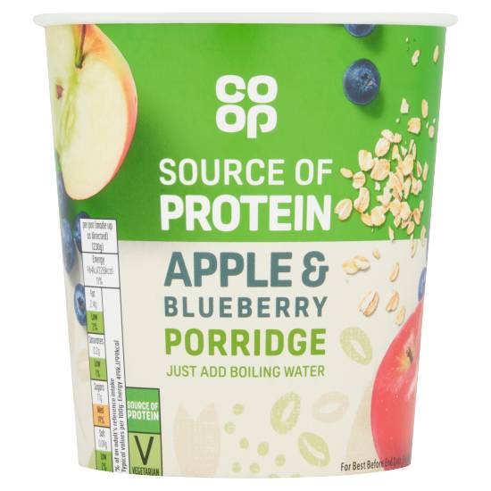 Co-Op Apple & Blueberry Porridge 60g