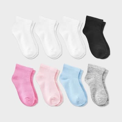Dealworthy Toddler Ankle Socks, 4T-5T, Multi (8 ct)