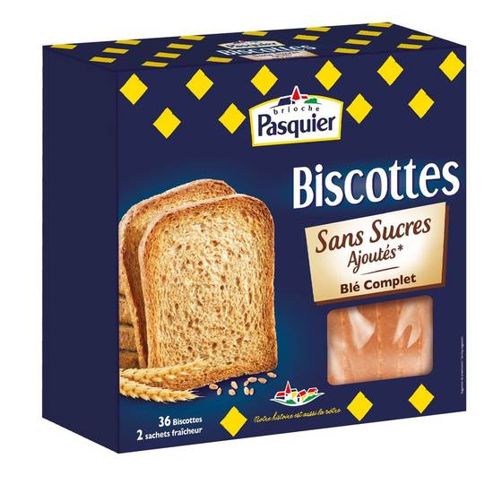 Biscottes au blé complet Brioche Pasquier 300g