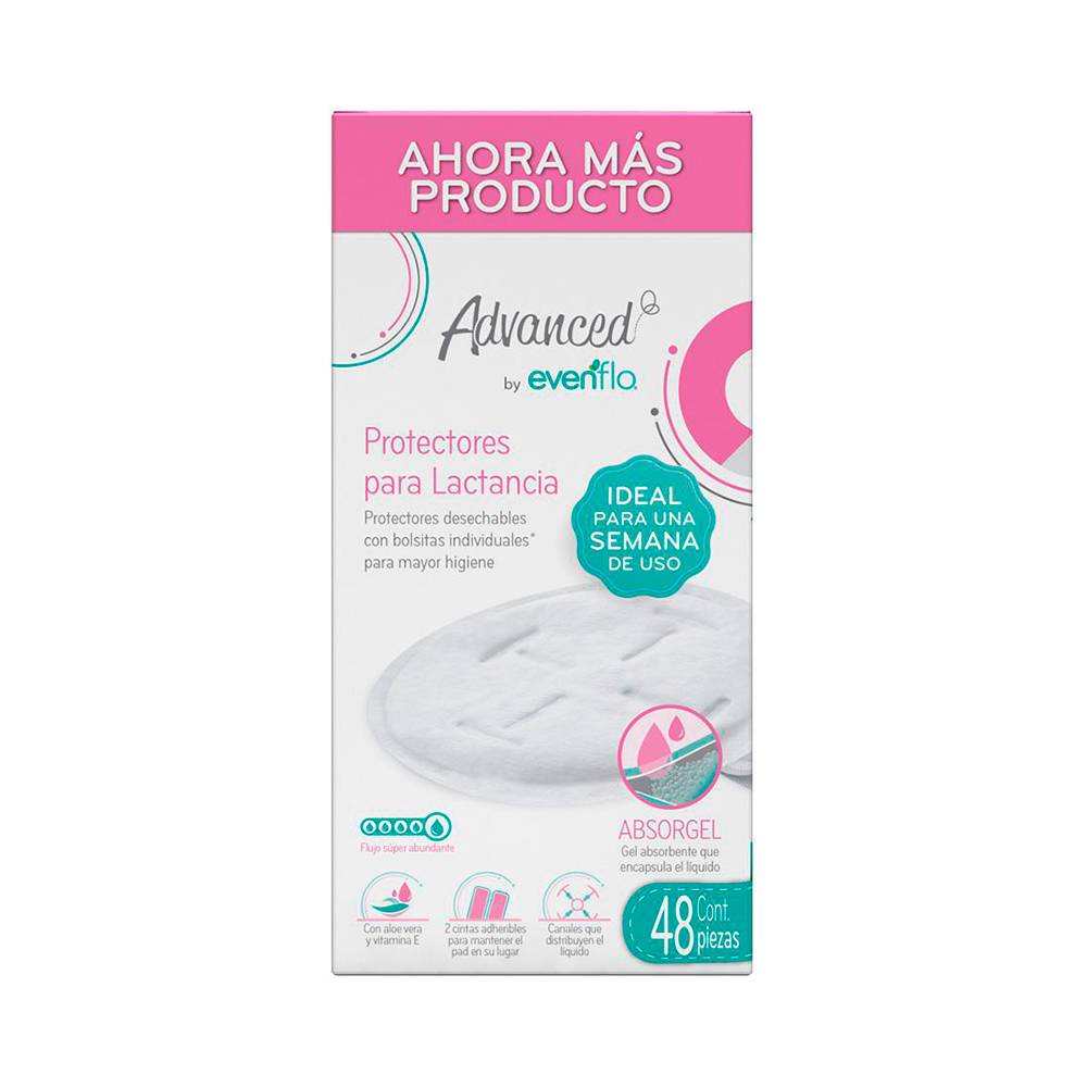 Evenflo · Protector de lactancia advanced (48 un)