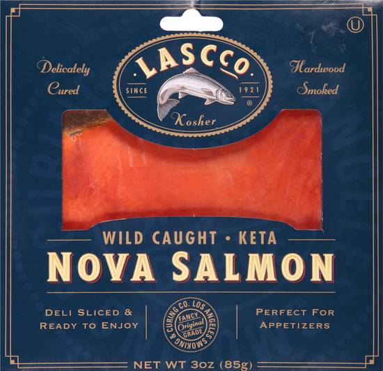 Lascco Wild Caught Nova Salmon (3 oz)