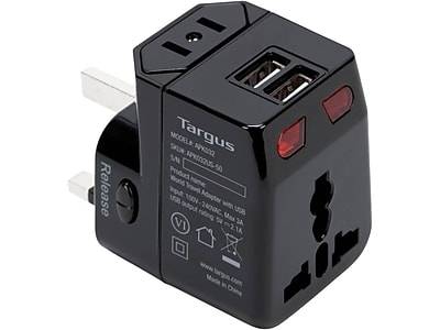 Targus World Travel Power Adapter With Dual Usb