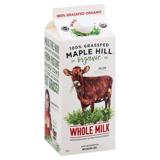 Maple Hill Grass Fed Organic Whole Milk (1.9 L)