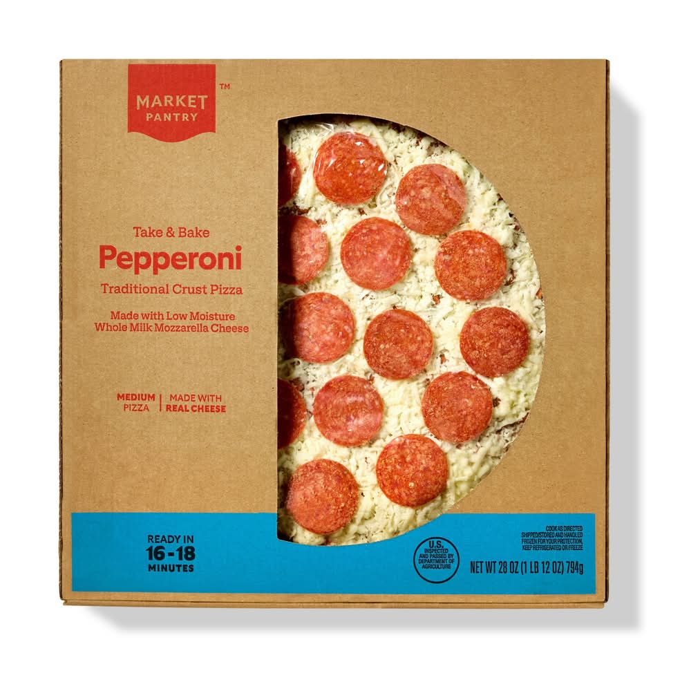 Market Pantry Take & Bake Pepperoni Traditional Crust Pizza (28 oz)