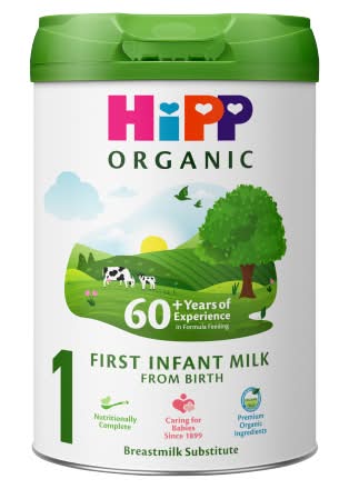 HiPP Stage 1, Organic First Infant Milk Formula From Birth Breastmilk Substitute (800g)