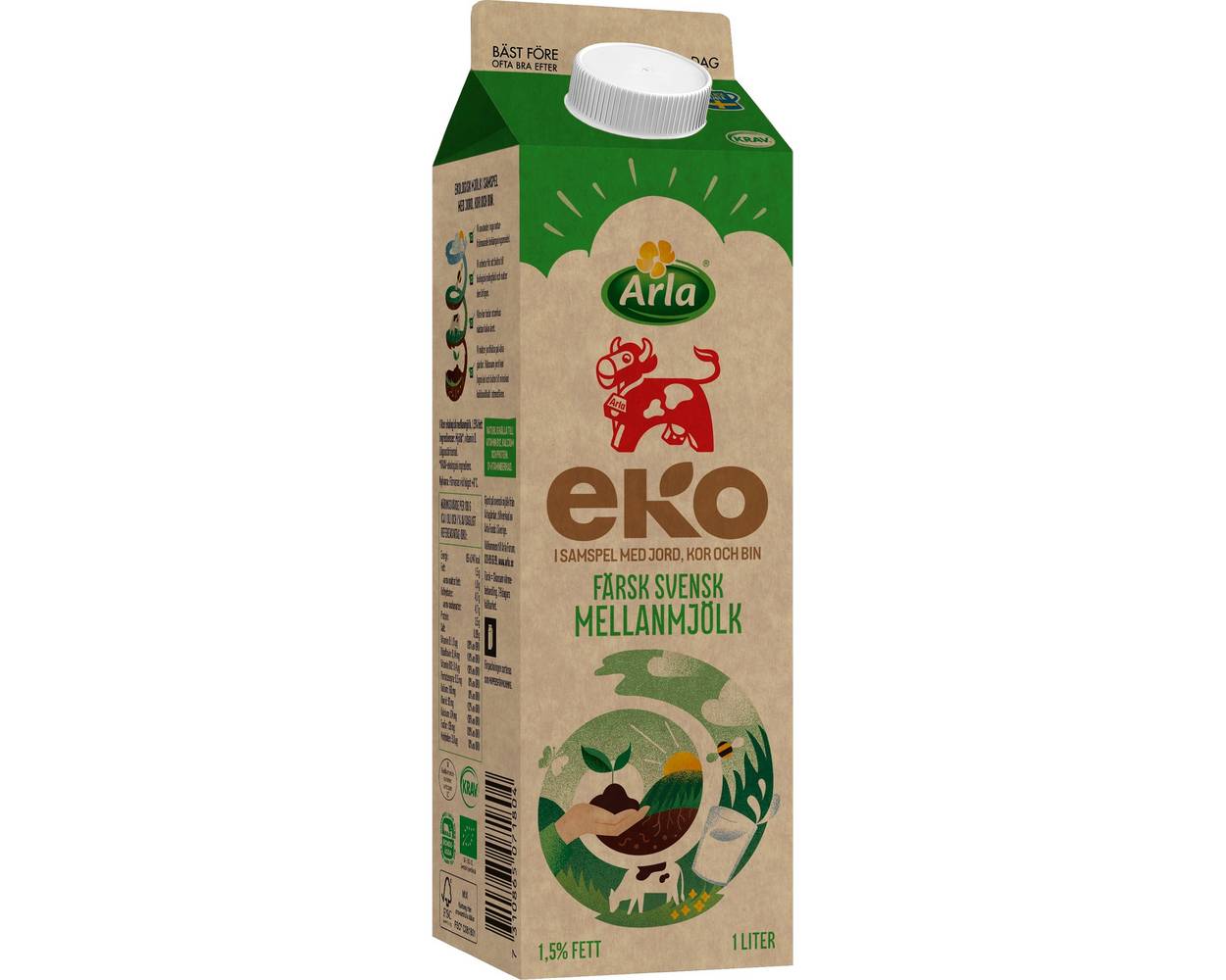 ARLA EKOLOGISK MELLANMJÖLK 1L