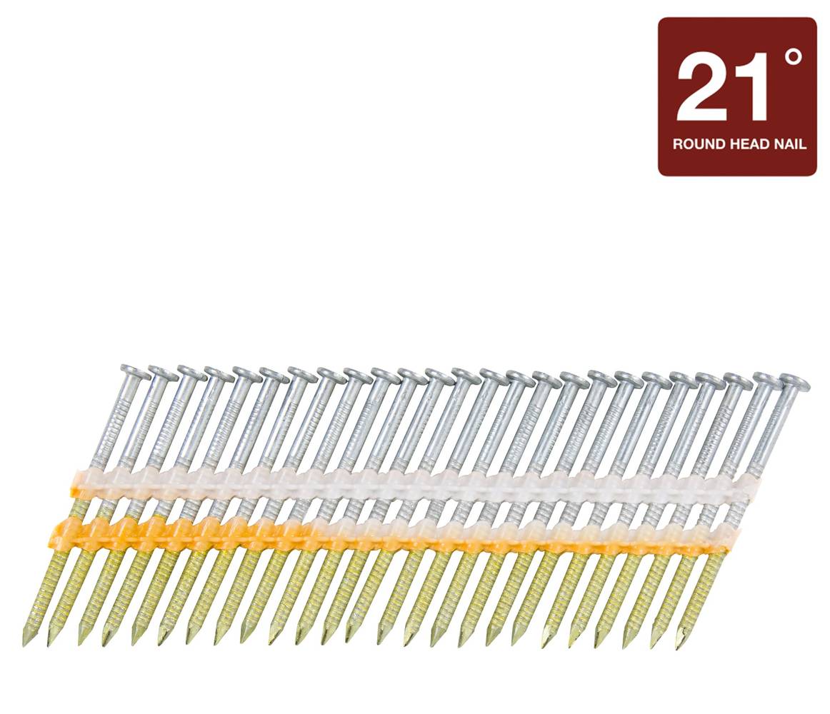 Metabo HPT 2-in x 0.113-in 21 -Degree Hot-dipped galvanized Ring Shank Collated Framing nails ( 1000 -Per Box ) | 20171SHPT