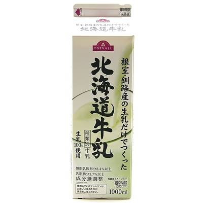 トップバリュ　根室釧路地区　北海道牛乳　１０００ｍｌ