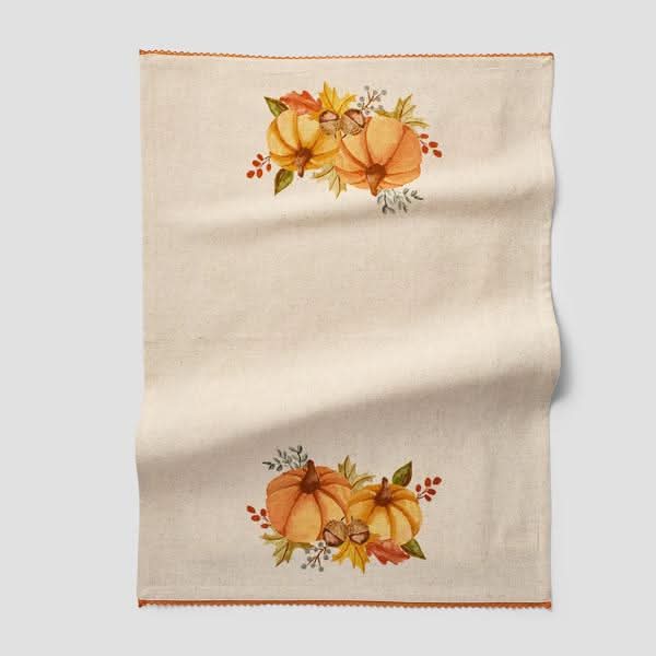 Sur la table Pumpkin Natural Kitchen Towel Tan 28" x 20"