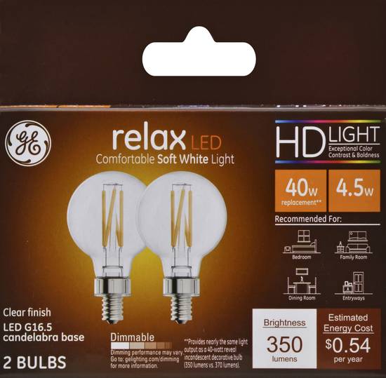Ge Light Bulbs (2 ct)
