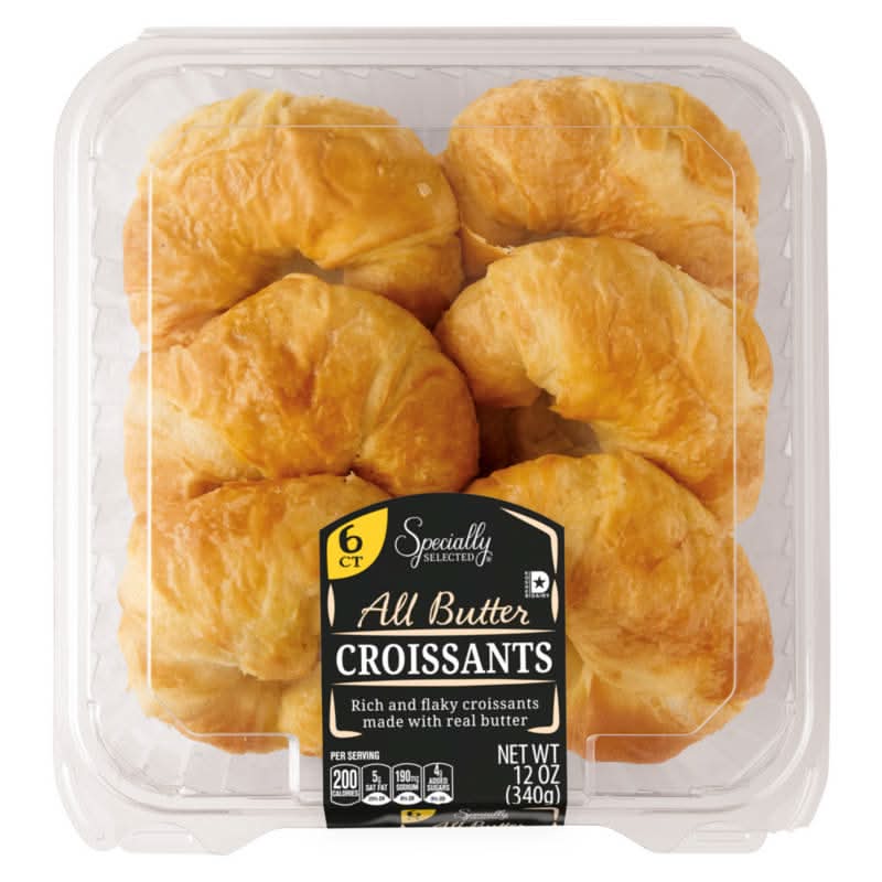 Specially Selected All Butter Rich & Flaky Croissants (12 oz, 6 ct)