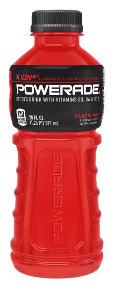 Powerade® Liquid Hydration Energy Drink, Fruit Punch, 20 Oz