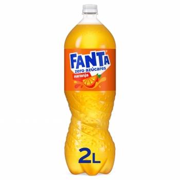 Fanta de naranja zero azúcares añadidos botella 2 l.