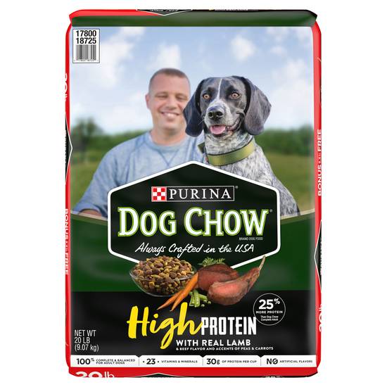 Dog Chow High Protein Dog Food With Real Lamb & Beef Flavor