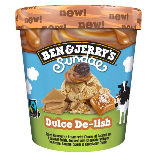 Ben & Jerry's Dulce De-Lish, Ice Cream Sundael (427ml)