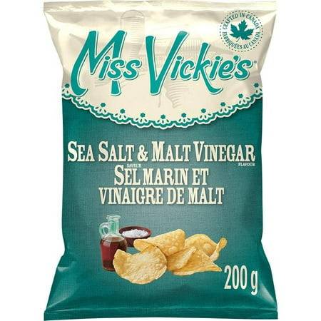 Miss Vickie's Sea Salt & Malt Vinegar Kettle Cooked Potato Chips (200 g)