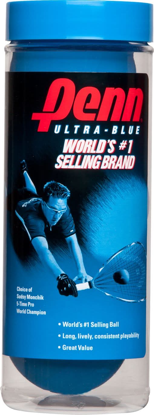 Penn Ultra-Blue Racquetballs (Blue)