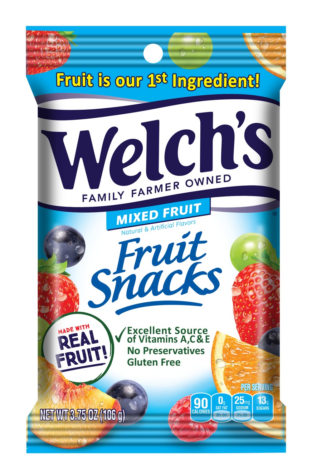 Welch's Mixed Fruit Snacks, Mixed Fruit (3.75 oz)
