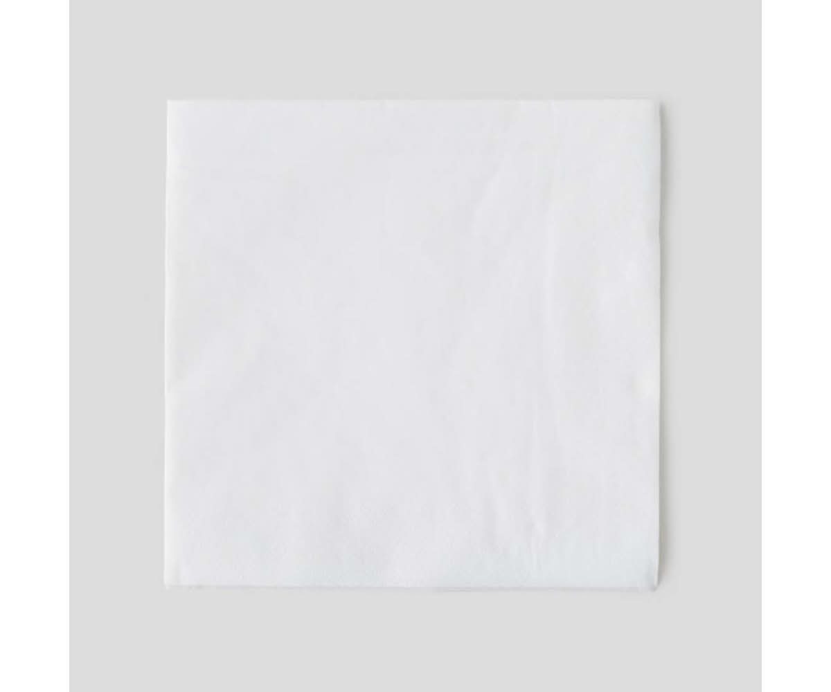 Monoprix - Maison serviettes 2 plis, 33x33 Cm, blanc (100)