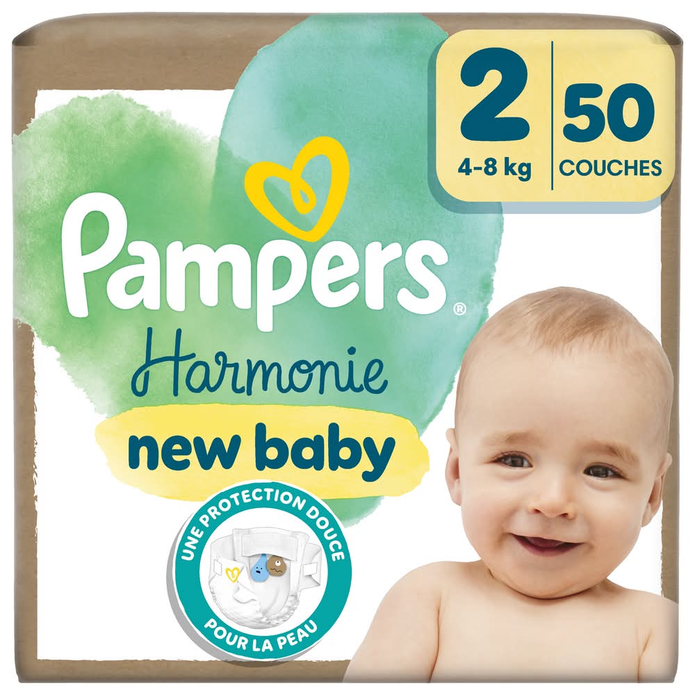 Pampers - Harmonie couches jetables pour bébé, 2 (50)