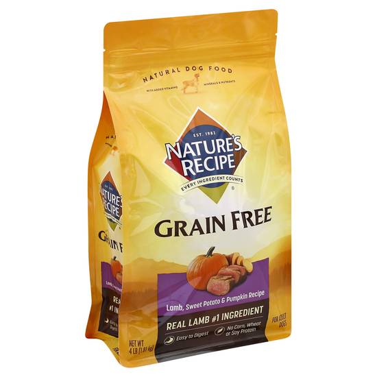 Nature's Recipe Grain Free Lamb Sweet Potato & Pumpkin Dog Food