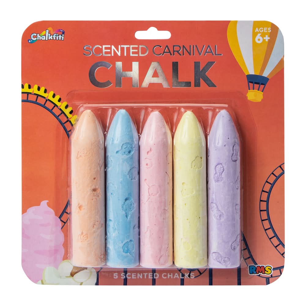 Scented Chalk 5-Count Red
