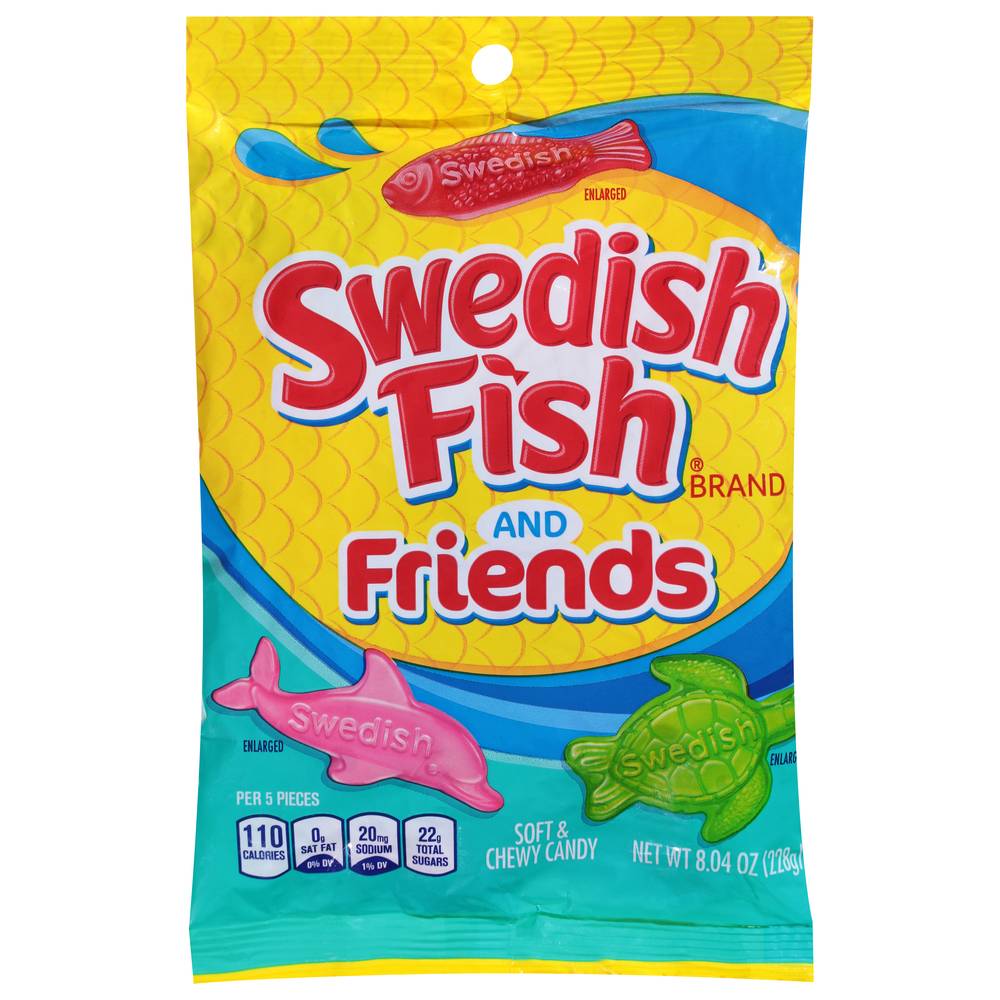 Swedish Fish Friends Soft & Chewy Candy (mixed fruit)