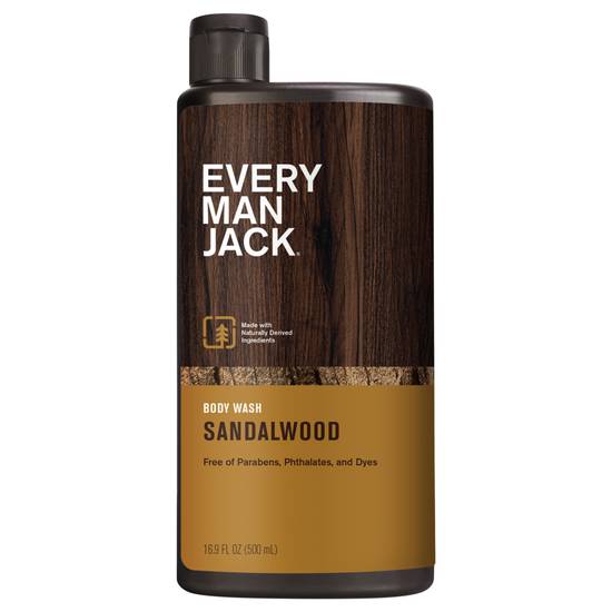 Every Man Jack Sandalwood Body Wash and Shower Gel