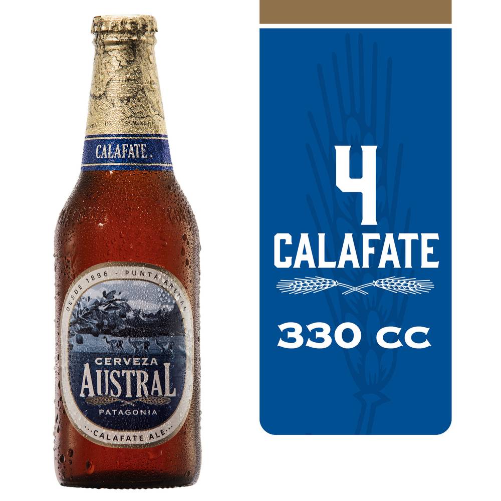 Austral cerveza calafate (4 pack, 330 ml)