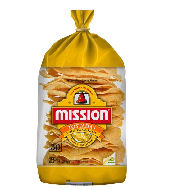 Mission - Yellow Corn Tostadas - 22ct