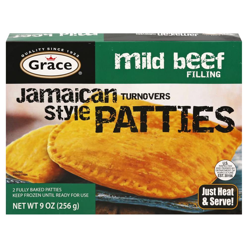 Grace Fully Baked Mild Beef Filling Patties (9 oz)