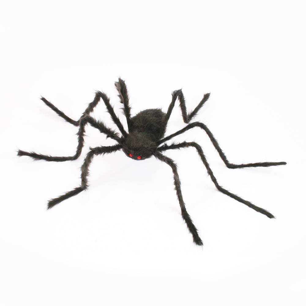 Haunted Living 4-ft Black Hairy Spider Decoration | 9898KLW