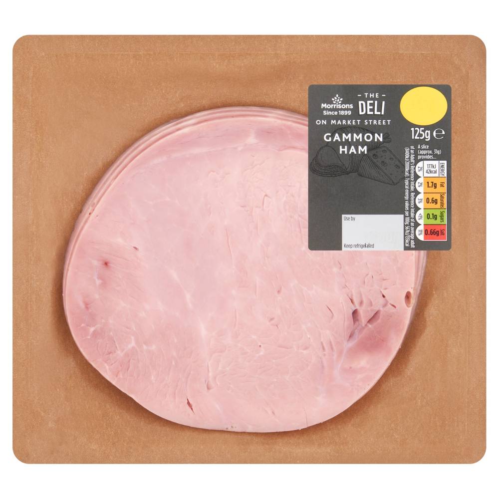 Morrisons The Deli on Market Street Gammon Ham (125g)