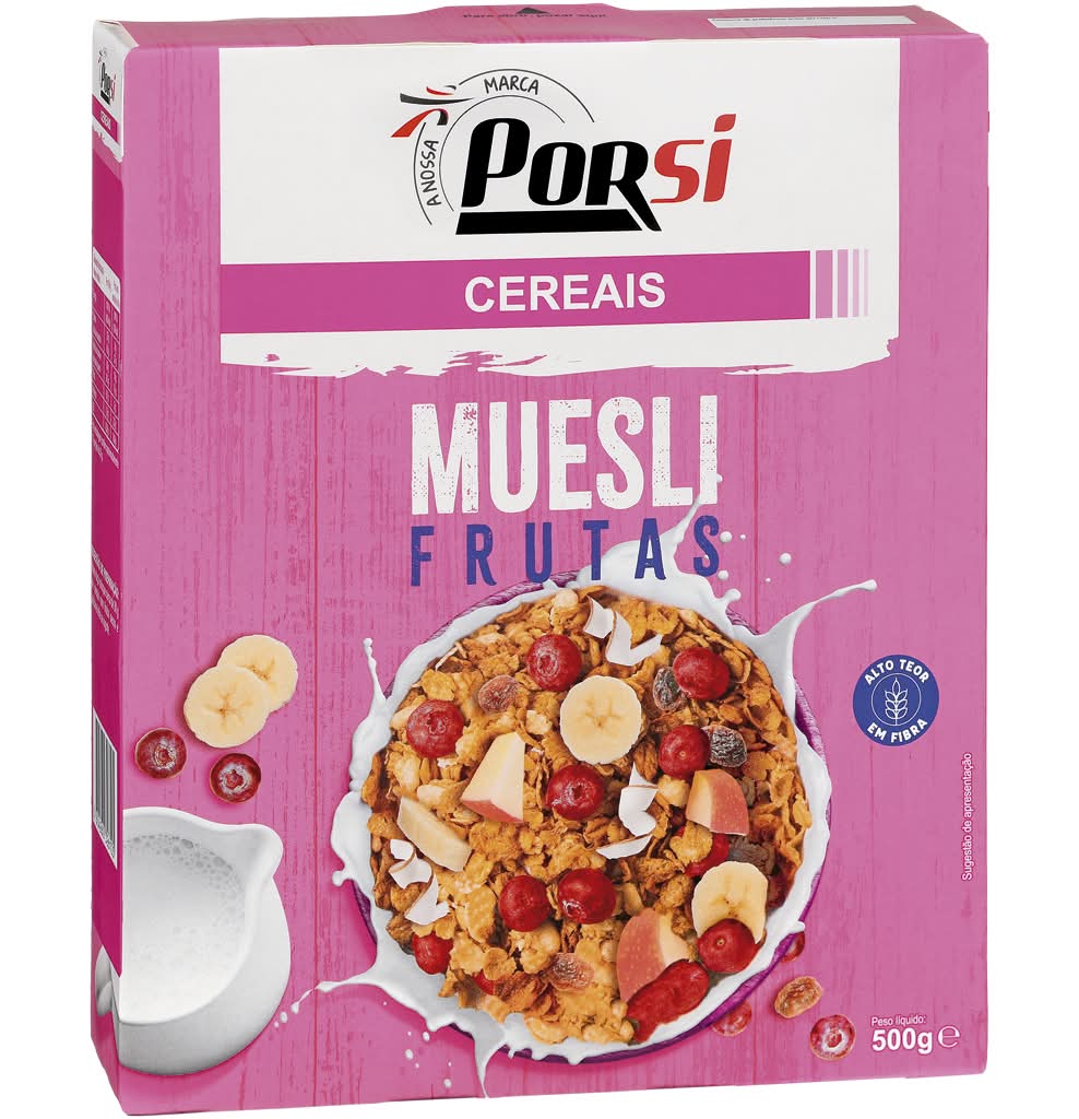 PorSi - Muesli Frutas, 500 g