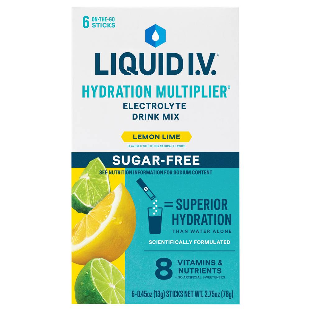 Liquid I.v. Hydration Multiplier Sugar Free Electrolyte Drink Mix (2.75 oz) (lemon lime)