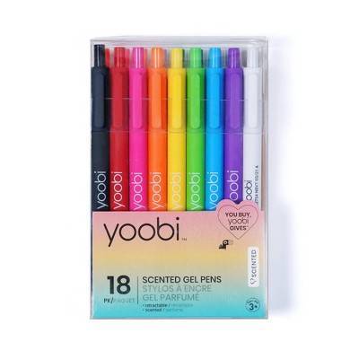 Yoobi Rollerball Retractable Scented Gel Pens, Multicolour (18 ct)