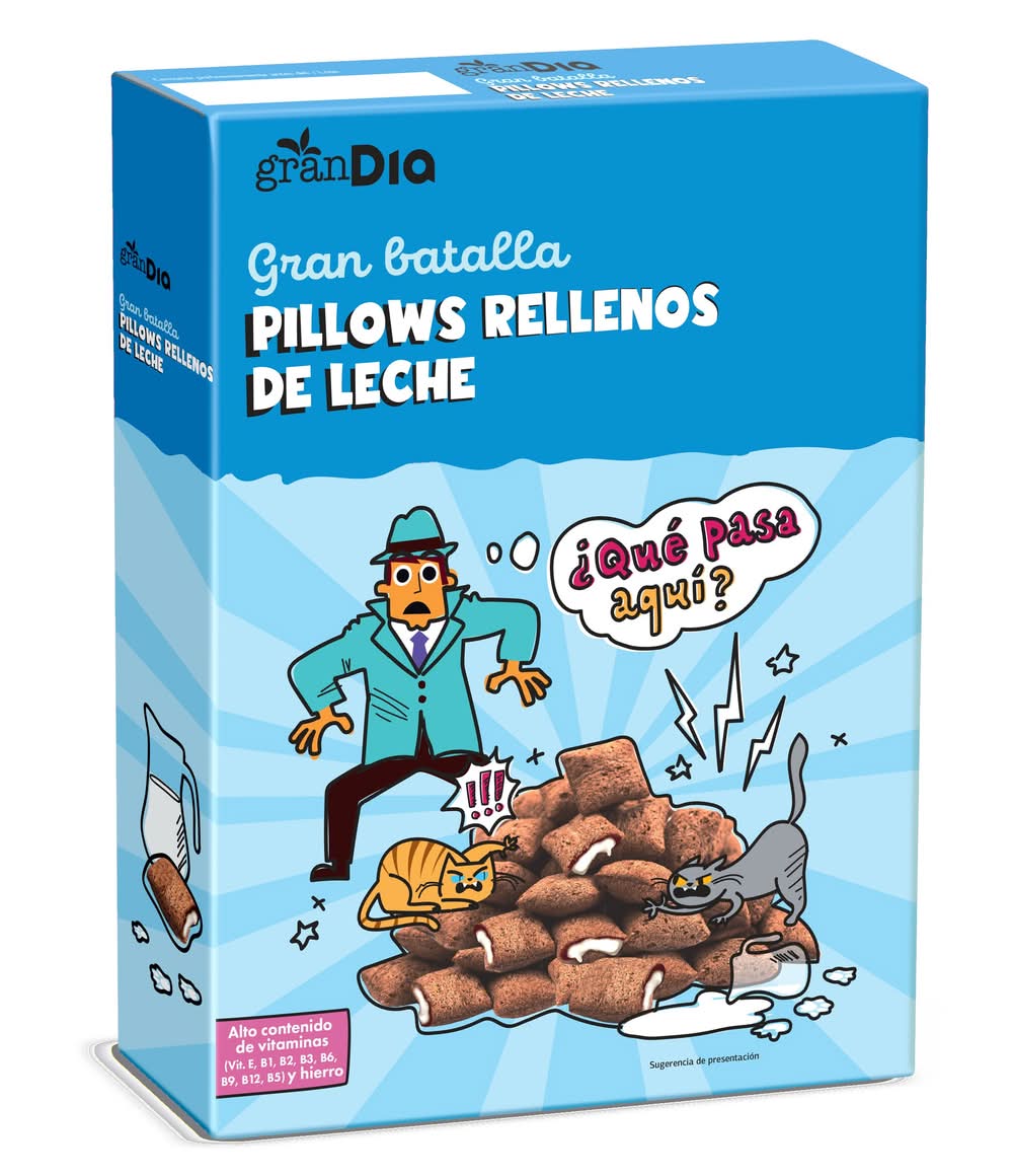 Cereales Rellenos De Leche Gran Dia Bakery Caja 500 G