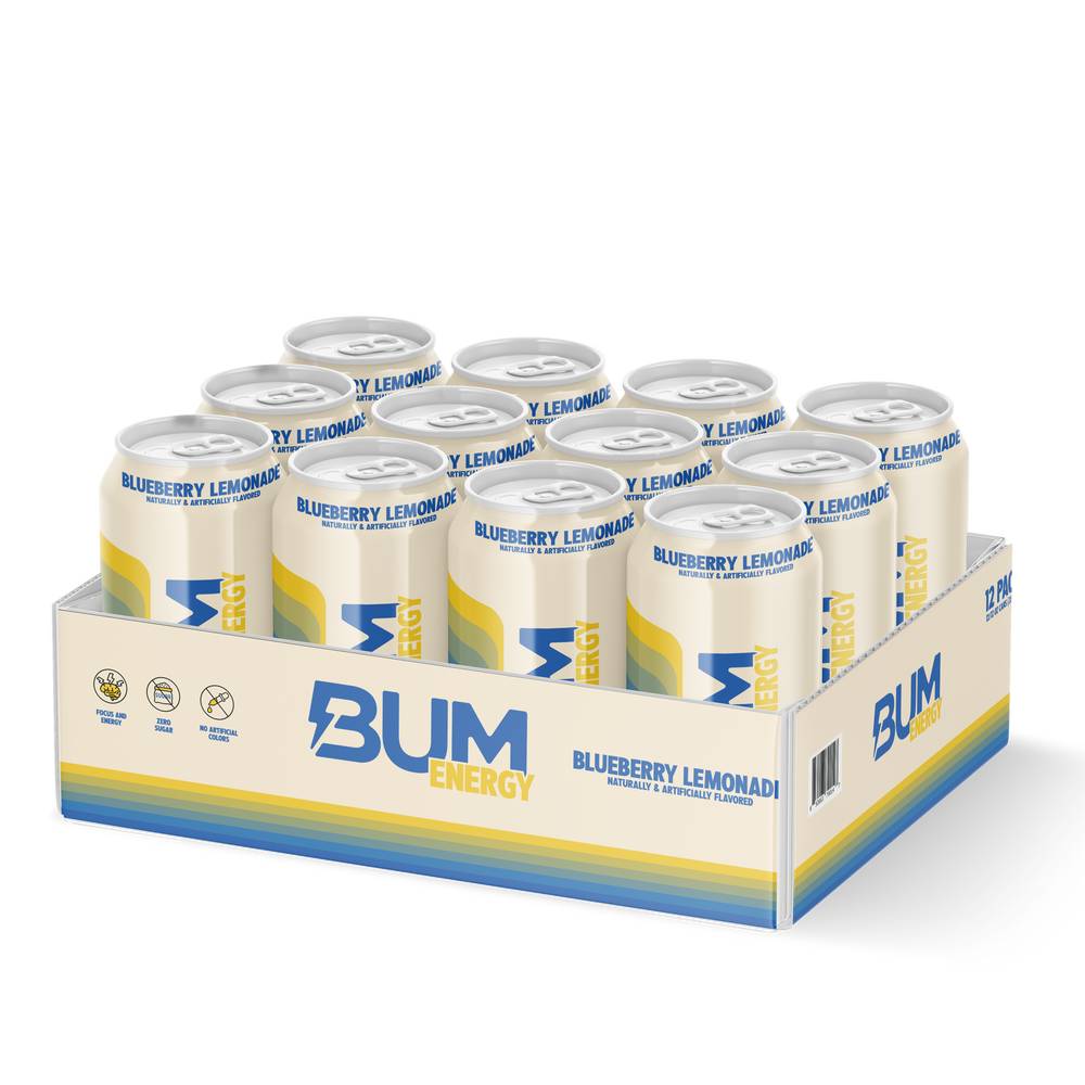 Energy Drink - Blueberry Lemonade - 12oz. (12 Cans) (1 Unit(s))