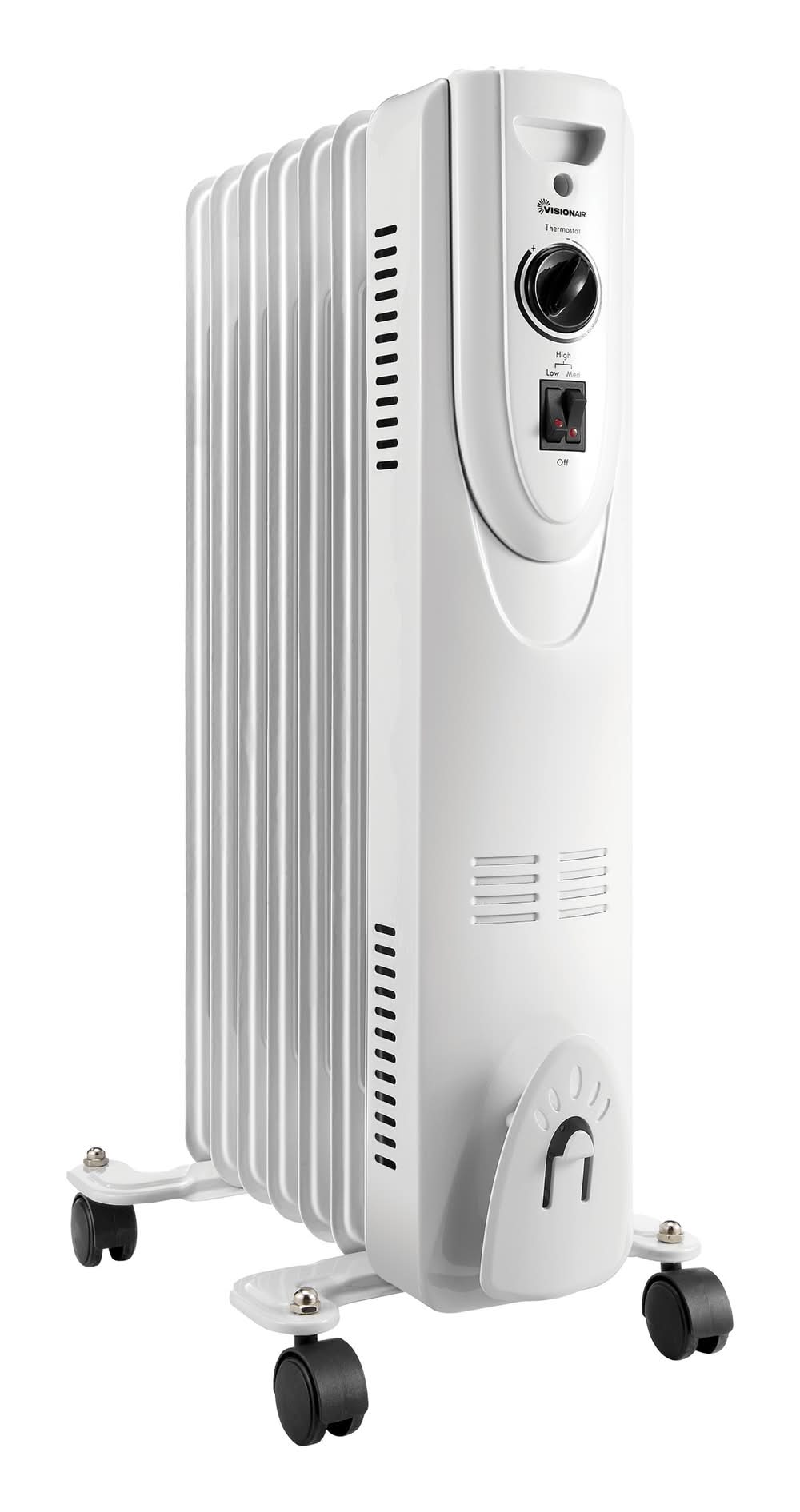 VisionAir Oil-Filled Radiant Electric Heater 1500 -Watt Oil-filled radiant Tower Indoor Electric Space Heater with Thermostat with Remote