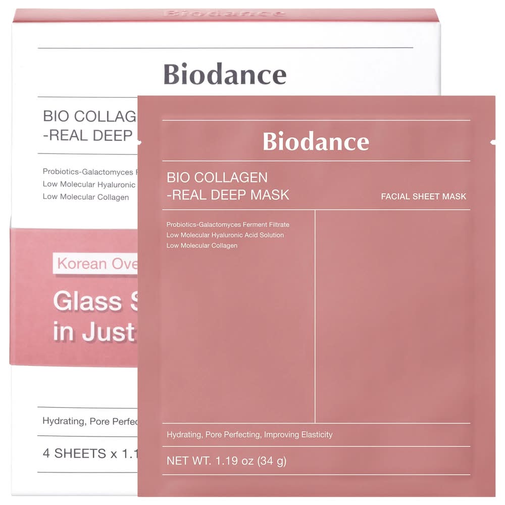 Biodance Bio Collagen Real Deep Mask for Pore Minimizing & Firming Care 4 Masks