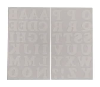 Make Market Iron on Flocked Cooper Letters, White