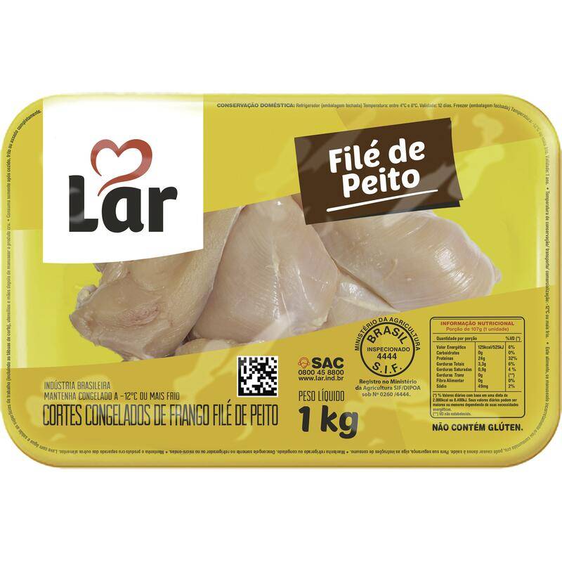 Lar filé de peito de frango congelado (1kg)