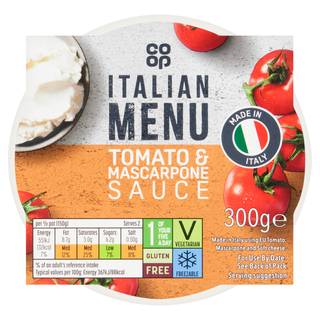 Co Op Tomato and Mascarpone Pasta Sauce 300g