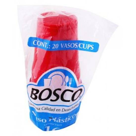 Bosco vaso de plástico bicolor (20 piezas)
